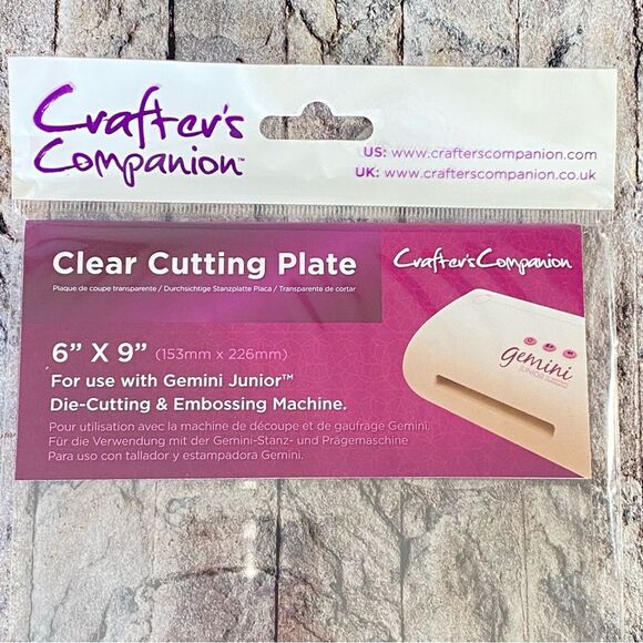 Crafters Companion NWT Clear Cutting Plate 6" x 9" For Use With Gemini Jr - Picture 2 of 4